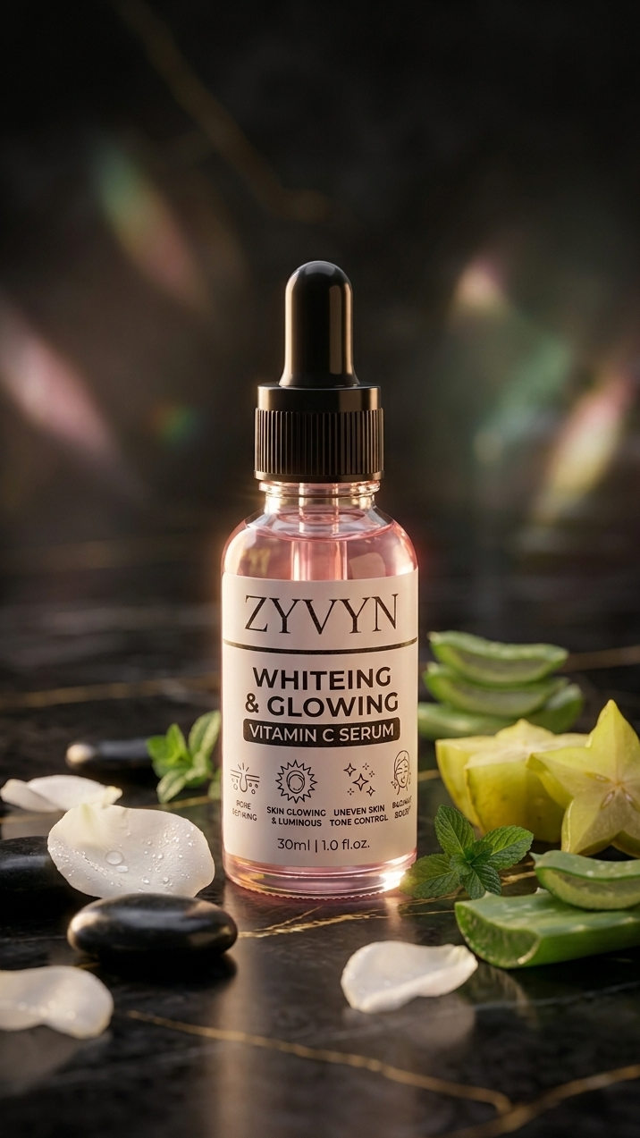 ZYVYN Skin Brightening Vitamin C Face Serum for Radiant Glow