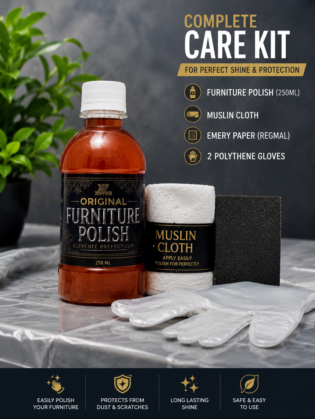 Complete Furniture Polish Care Kit